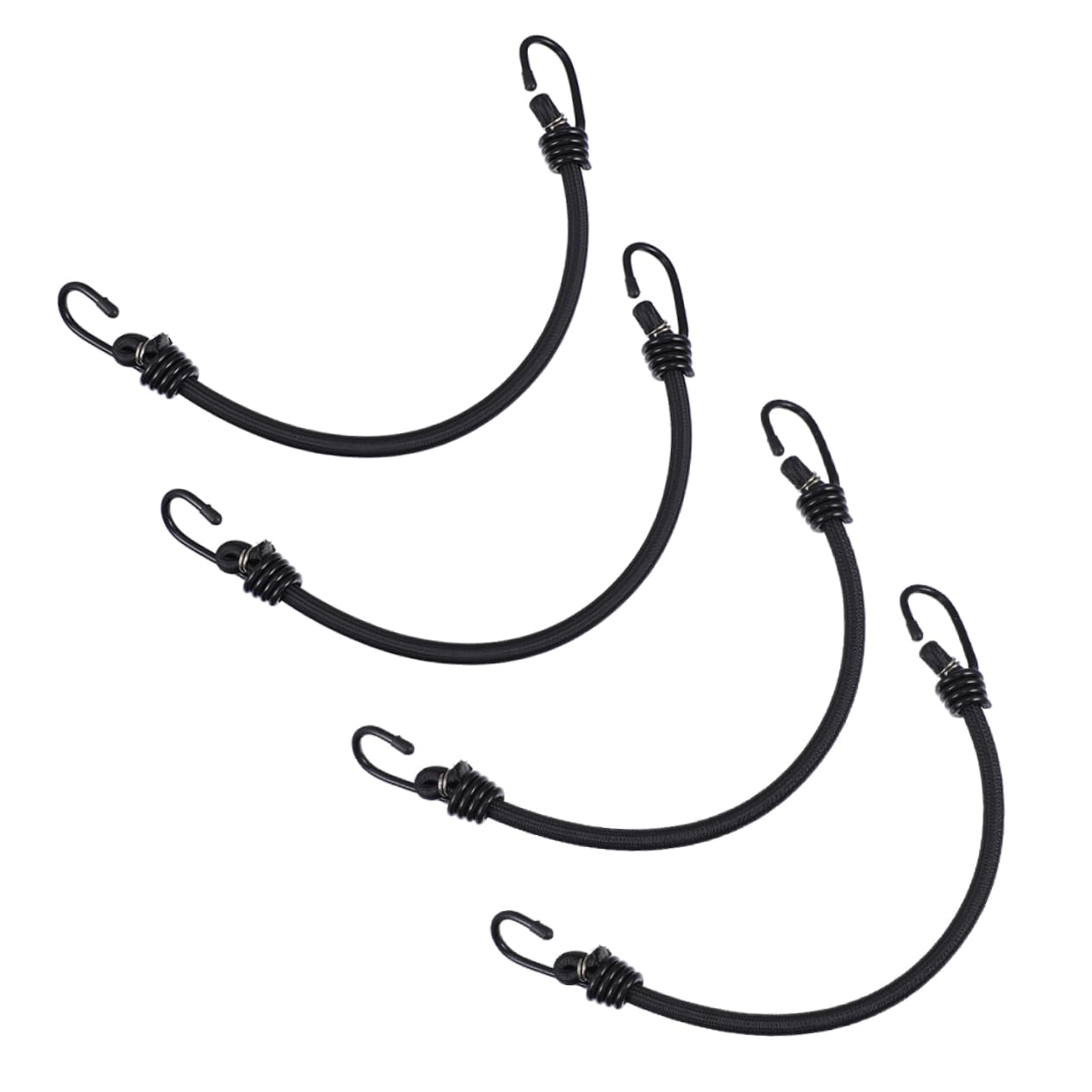 Lurrose 4 Pcs Corde Élastique Crochet Sangle de Fixation pour Bagages Utilisation en Plein Air pour Camping et Fixation de Tentes