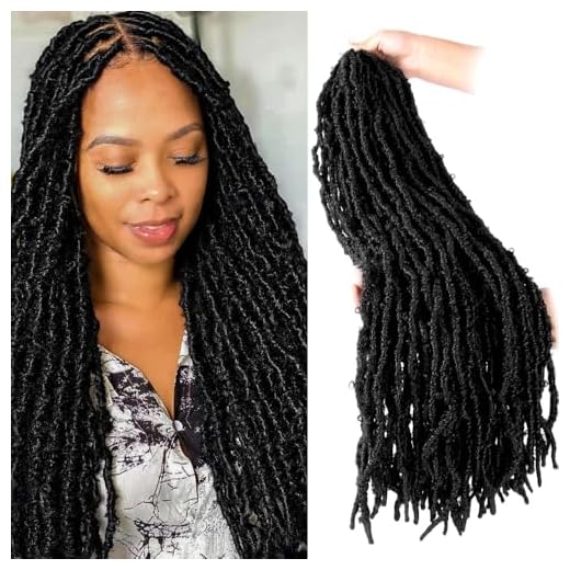 24 Inch Light Weight Butterfly Locs Crochet Hair 8 Packs Long Distressed Butterfly Faux Locs Crochet Hair, 1B