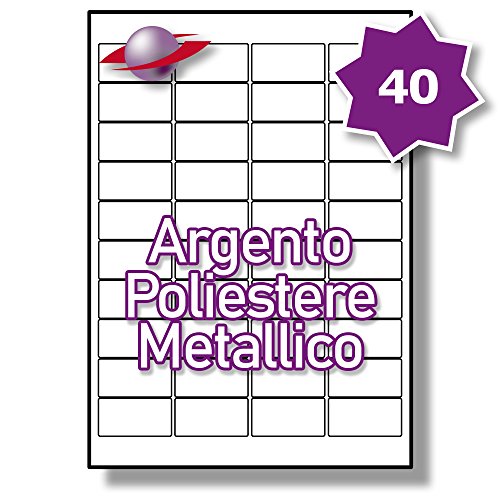 40 Par Foglio, 25 Fogli, 1000 Etichette. Label