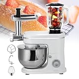 pealiritansemen Küchen-Standmixer, 6 L Tragbarer Kuchenmixer Mit Spritzschutz, 3-In-1-Teigmixer,...