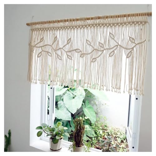 Macramé mural cuisine pour réchauffer un mur blanc
