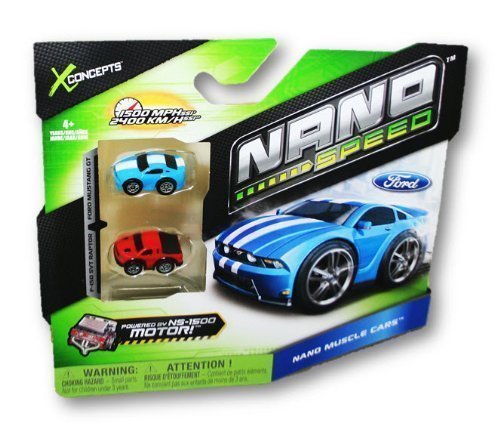 Xconcepts Nano Speed Pull-Back Micro Vehicles, 2-ct. Packs (Nano Muscle Cars)