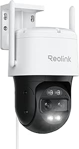 Reolink 4K PTZ Security Camera Outdoor Dual Lens 8MP, 2.4/5 GHz WiFi 6 Professional CCTV IP Camera Plug-In, Human/Vehicle/Animal Tracking, 6X Hybrid Zoom, Color Night Vision,Waterproof, TrackMix WiFi asin的图片