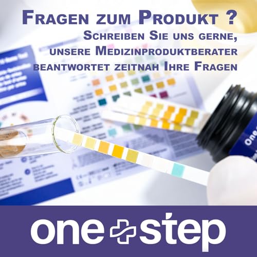 100 x One+Step Urin Teststreifen für 10 Parameter I Mit Farbkarte für genaues hygienisches Ablesen I Keton, Glukose, Bilirubin, spez. Dichte, Blut, pH, Protein, Urobilinogen, Nitrit, Leukozyten