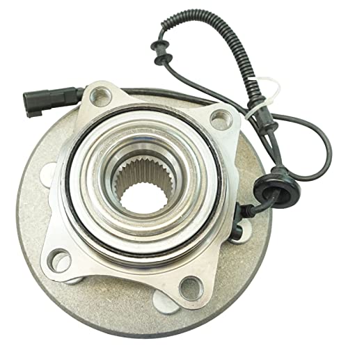 Image of TRQ 2 Piece Rear Wheel Bearing & Hub Assembly Set Compatible with 2011-2014 Ford Expedition Lincoln Navigator