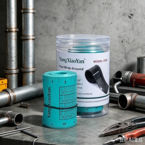 Pipe Wrap Around Flex Angle Pipe Measuring Tool for max 50" Diameter Pipes,Heat Resistant 572⁰ F,Green,157.5 inche — 사진 5