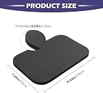 Yoga Knee Pad,High Density Foam NBR Material Yoga Knee Cushion,Clear Up Pain During Exercise,Exercise Pads for Knees Elbows Wrist,Ideal for Pilates and Planks(11.4x7.5x0.59inch,black)