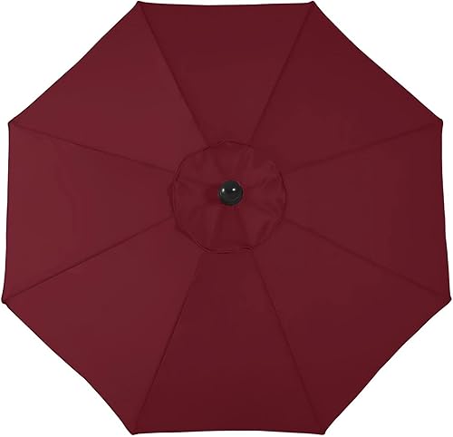 Miniatura 7 de ABCCANOPY - Sombrillas duraderas de 7.5pies para patio (borgoña)
