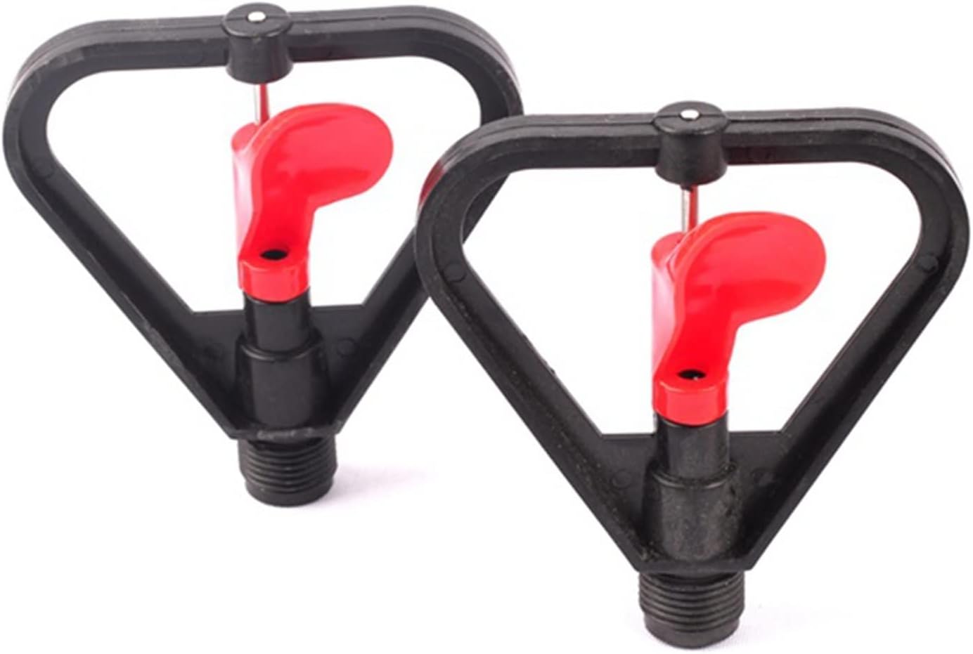 Gardening Irrigation Dripper 20 Pieces of 1/2 Inch External Thread Lawn Sprinkler Thickened Frame Stainless Steel Rod Automatic Rotating Irrigation Landscape Nozzle