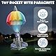 Dreamon Raketen Spielzeug für Kinder mit Fallschirm LED-Licht Motorisierte Rakete Outdoor Spielzeug Rocket Draußen Geschenke für Kinder 6 7 8 9 Jahren