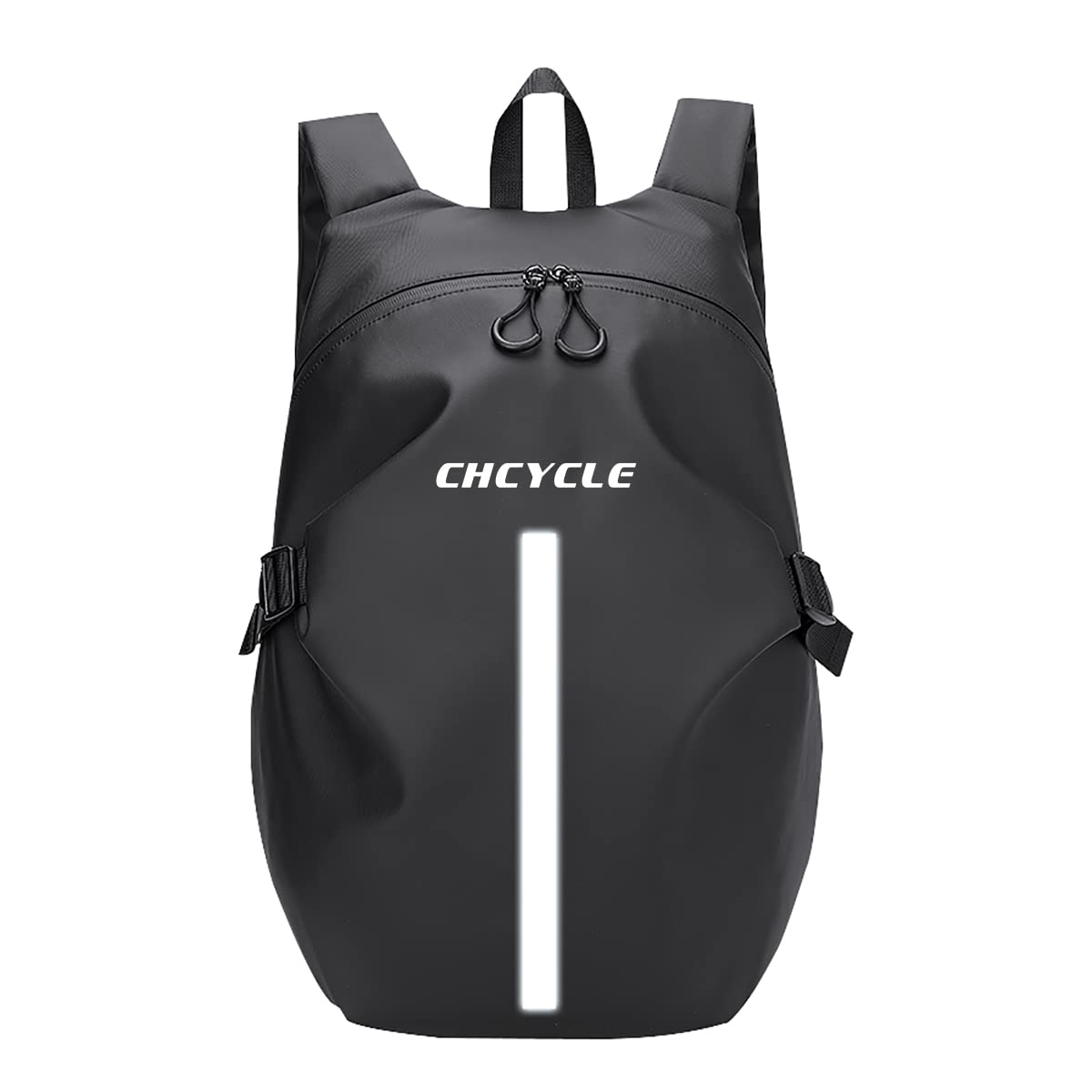 Sac à dos réfléchissant imperméable de grande capacité pour casque de moto, Noir, Taille Unique