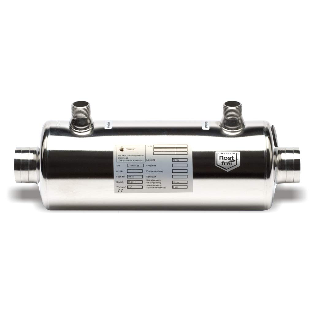 well2wellness Dapra Intercambiador de Calor 133kW en Acero Inoxidable
