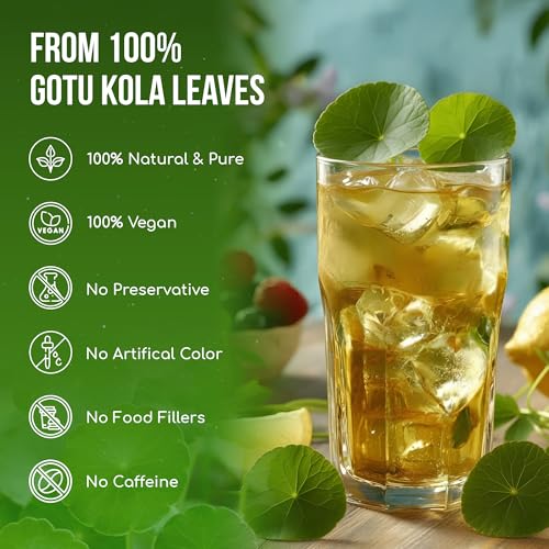 Image of FreshDrinkUS, Premium Gotu Kola Leaves (Centella asiatica) | 8 oz Dried Loose Leaf | Naturally Mild & Earthy Herbal Tea - Premium Quality Leaves. Sugar-Free. Caffeine-Free. Vegan