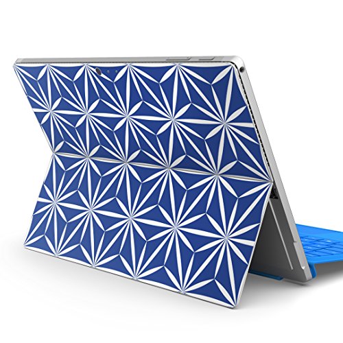igsticker Surface pro7 (2019) pro6 pro2017 pro4 専用 スキンシール サーフェス ノートブック ノートパソコン カバー ケース フィルム ステッカー アクセサリー 保護 012307 青 柄 模様