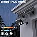 FANCYSEPT 4G LTE Cellular Solar Security Camera Wireless Outdoor, W/Changeable SIM Card&32GB SD,Spotlight Alarm,Color Night Vision,Two-Way Audio,Solar Powered, HD Camera,Motion Detection