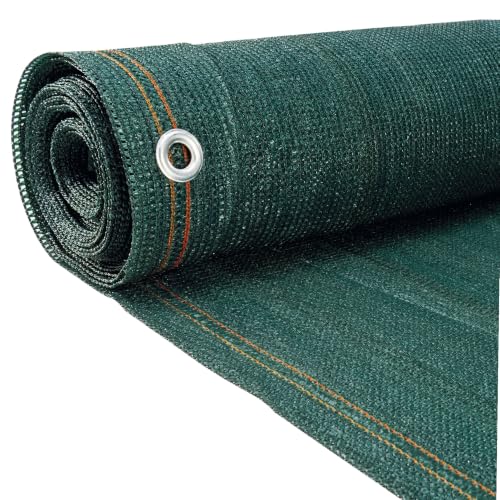 Image of WERKA PRO 10069 Blackout Privacy Screen Roll Green Privacy Screen 300 g /m2 Reinforced Woven 10 x 1.8 m Polyethylene