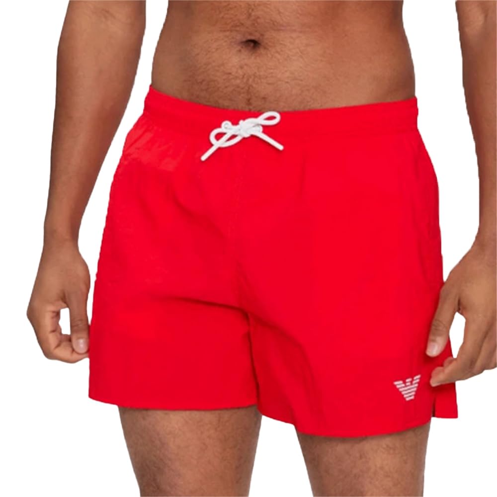 Emporio Armani Embroidery Logo Swim Boxer Beachwear para Hombre