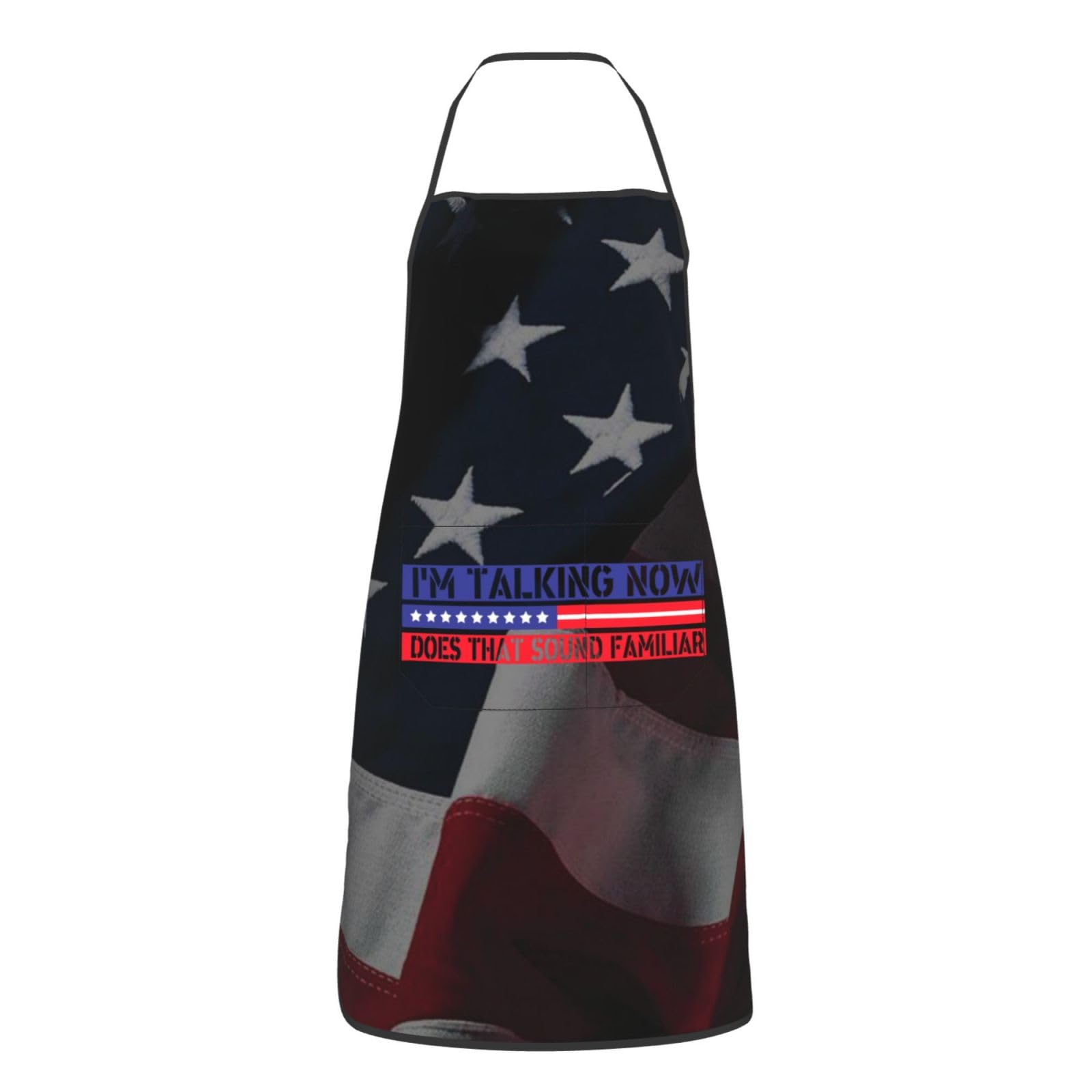 nopicsn I'm Talking Now Does That Sound Familiar Apron for cooking with Pockets Women Men Kitchen Chef Funny Aprons