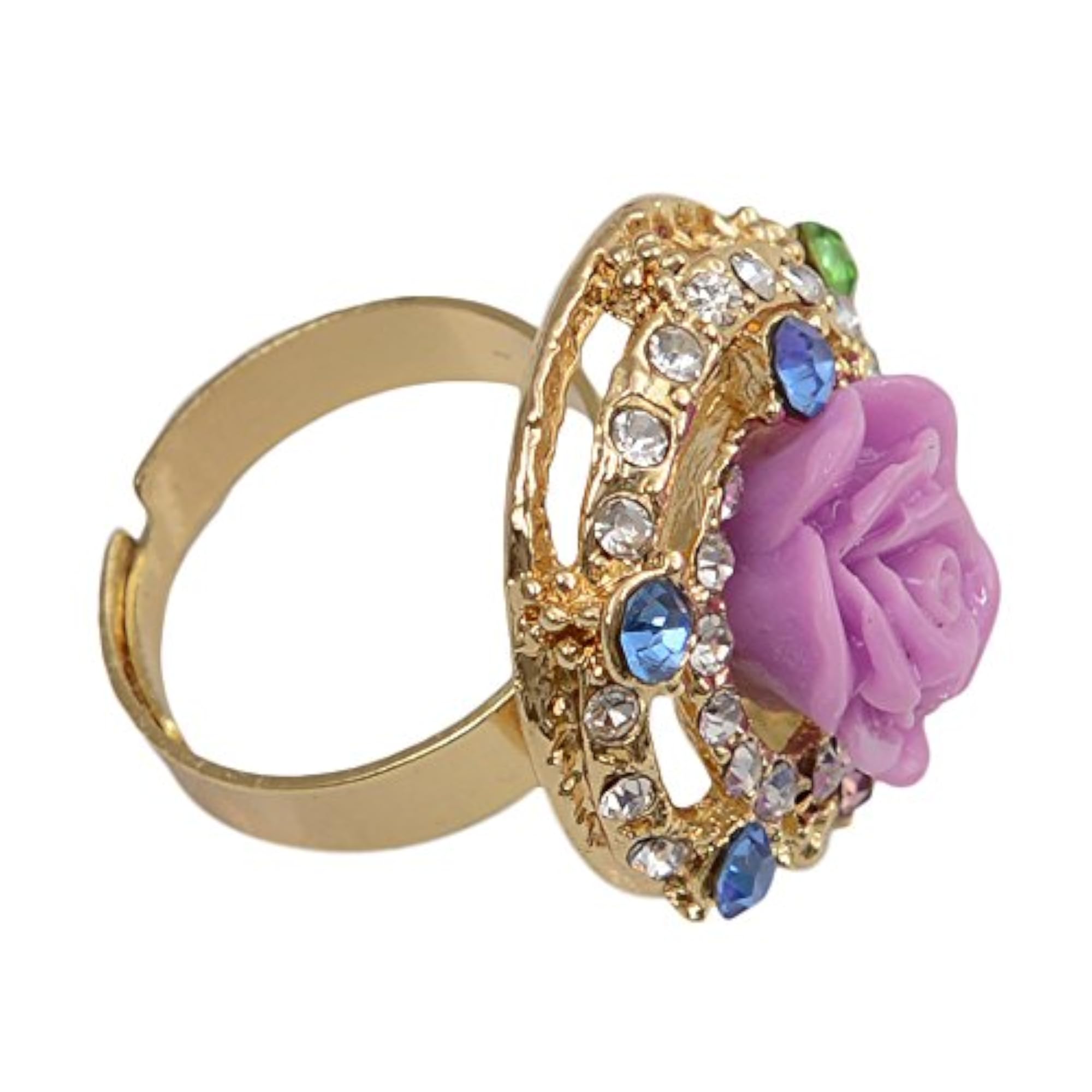 Adjustable Silver Tone Fashion Ring for Women