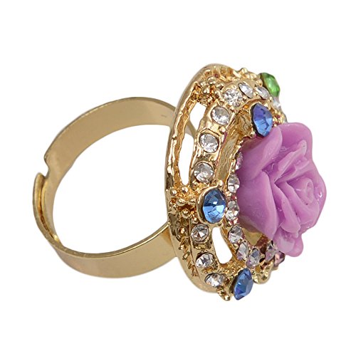 Adjustable Silver Tone Fashion Ring for Women