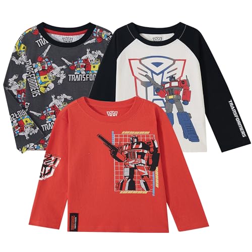 �g�����X�t�H�[�}�[ Hasbro �{�[�C�Y 3���p�b�N �����V���c �c���Ƒ傫�Ȏq������, ���b�h/�u���b�N/�O���[, 4T