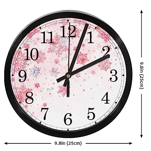 Horloge murale silencieuse à quartz corail pour cuisine