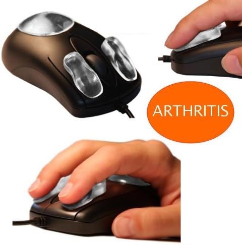 Ergonomic Gel Pads on Mouse - Carpal Tunnel Mouse Pads Padandclick - Arthritis - (Pads Only - Mouse Not Included)