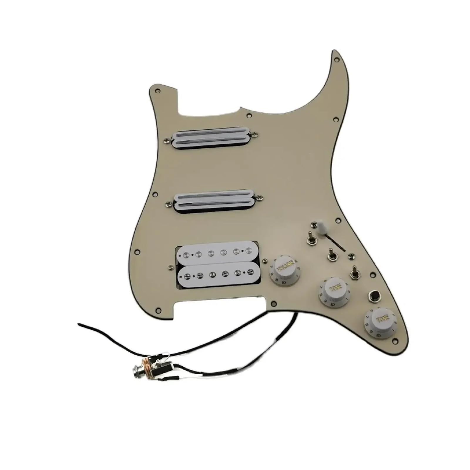 Pickguard Pickup Alnico V Humbucker Do Gitar W Tym Uprzęży(Yellow)