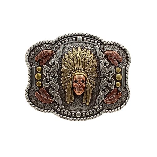 Nocona Feathered Headdress Buckle