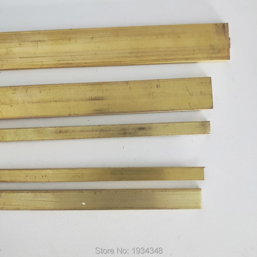 Piastra a Riga Di Ottone Striscia in Ottone H59 Spessore Della Barra in Ottone 3 Mm ~ 10 Mm Taglio Fatto Fai -Da -Te/4 Mm-30Mm-25 Mm 2Pcs