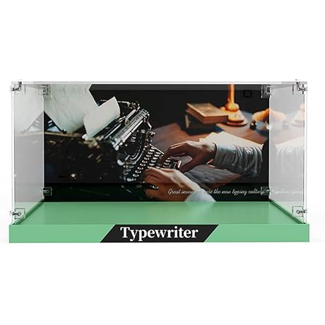 Acrylic Display Case for LEGO Ideas Typewriter 21327