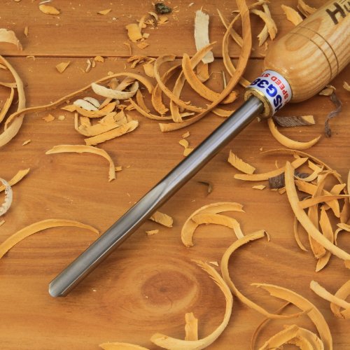 Hurricane Turning Tools, Woodturning Three Piece Spindle Gouge Set, 1/4 Inches Flute, 3/8 Inches Flute, and 1/2 Inches Flute, High Speed Steel