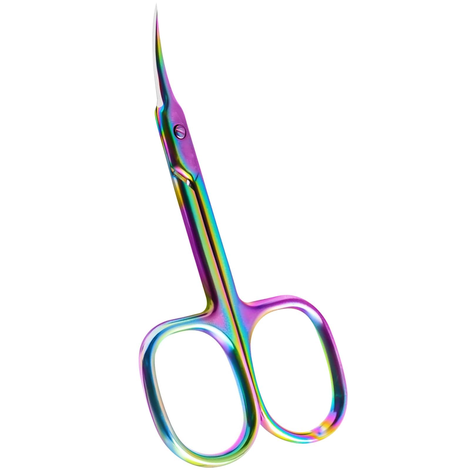 KIRA Cuticle Scissors Extra Fine Curved Blade, Professional Manicure Scissors, Multi-purpose Stainless Steel Small Scissors With Pointed Tip Beauty Grooming Kit (Multicoloured)-image-47