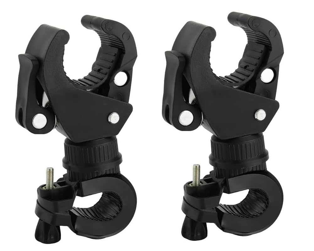 Supporto Per Torcia LED Bici – Rotazione 360° – Clip Regolabile – Impermeabile