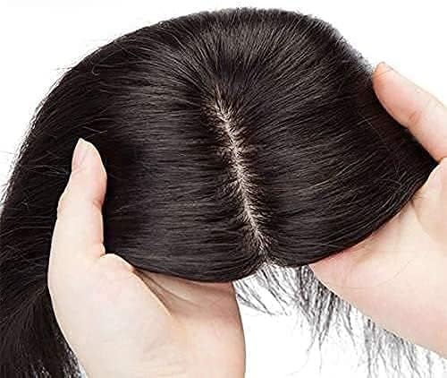 Image of Wynk Mavens 5 clips attached Hair Topper for Scalp Thinning Hair (Indian Base) 12-14 inches