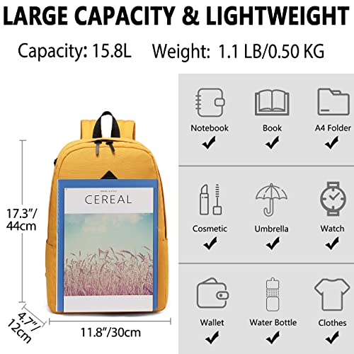 VX VONXURY Lightweight Backpack for Men Women,Simple Causal Bookbag for School Travel Work3