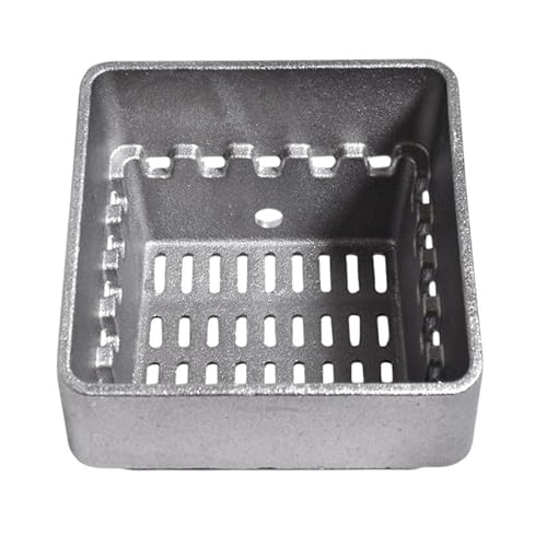 Easyricambi - Braciere in Ghisa Cestello Brucia Pellet, Ricambi Stufa a Pellet per KARMEK ONE, Cestello Resistente con Spessore della Lamiera di 6 mm, Alto 118mm, bocca 158x161 mm