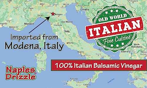 Naples Drizzle Barrel-Aged Balsamic Vinegar Of Modena -- Rich, Extra Thick, No Added Sugar Or Thickeners, Better-Than-Glaze Balsamic Drizzle (4-Pack -- 1Oz Mix Flavors). Tsa-Approved Travel & Picnic Size thumb #3