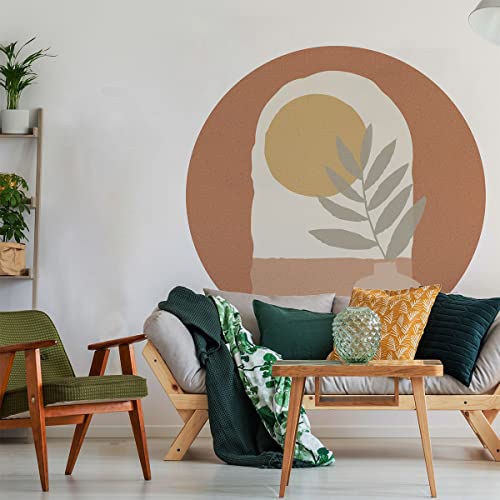 Ambiance Sticker Non-Woven Wallpaper Giant Frescoes Pre-Pasted Giornata Di Sole Astratta Decorative Label H 90 x L 90 cm - Image 4