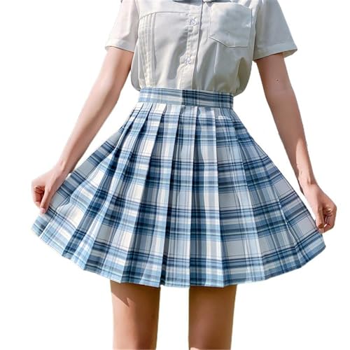 Women's Wool Blend High Waisted Pleated Skirt A-Line Slim Fit4