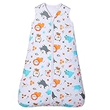 Lictin Babyschlafsack 2,5 TOG, Winter-Babyschlafsack, tragbare Wickeldecke mit 2-Wege-Reißverschluss, mit Verstellbarer Länge 63-83cm für Kleinkinder 3-18 Monate
