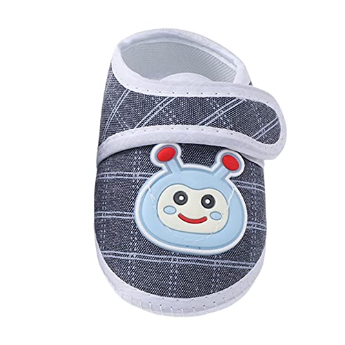 Baby Shoes Fashion Soft Sole Toddler Dress Cute Print Princess Shoes Toddler Shoes Big Kids Slipper Socks (Grey, 3.5 Infant)