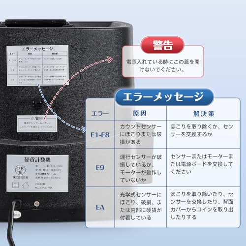 Frifreego コインカウンター 自動 硬貨計数機 FRIE-950D の商品画像 5