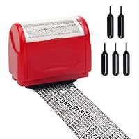 Identity Protection Roller OBOSOE Wide Roller Identity Theft Prevention Security Roller With 6 Ink Refills Purple Green - View #12