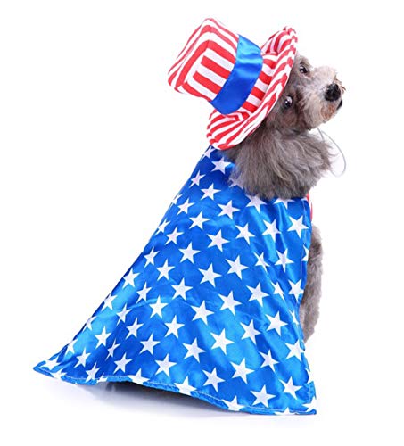 GabeFish-Dog-4th-of-July-Dress-Uncle-Sam-Costume-for-Pets-Cats-Independence-Day-Clothes-Apparel-Boy-Medium