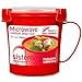 Sistema Microwave Mikrowellen-Suppentasse, mittelgroß | mikrowellenfeste Frischhaltedose | 656 ml | BPA-frei | rot