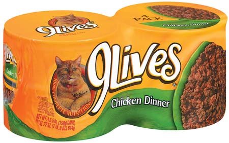 9 Lives Chicken Dinner (793611) 4 pk (Pack of 4)