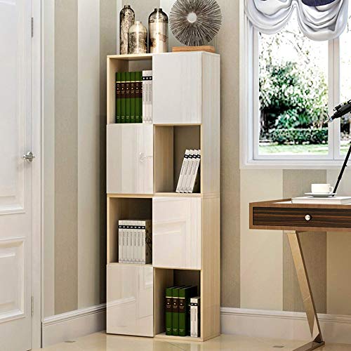 Estanterías para el hogar con compartimentos modulares de madera color roble 6