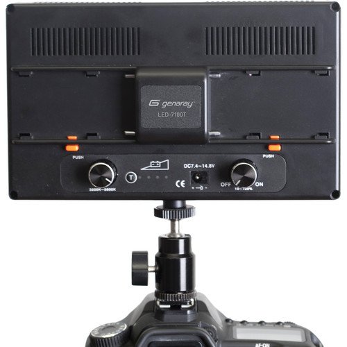 Amazon.com : Genaray LED-7100T 312 LED Variable-Color On-Camera