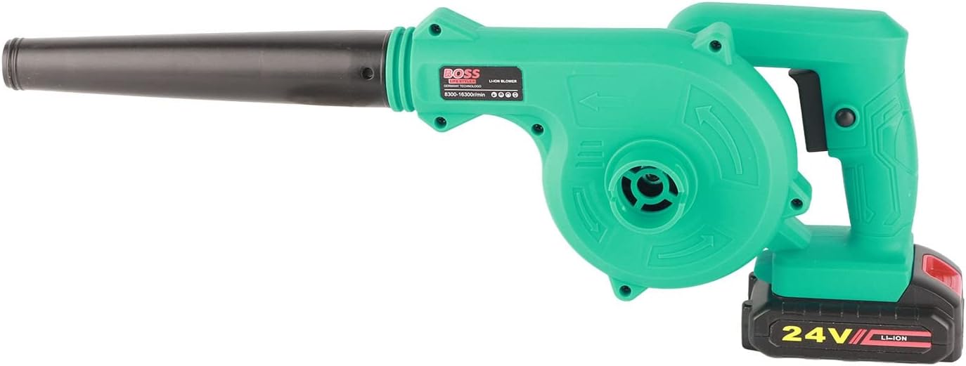 Leaf Blower Cordless, 24V Powerful Electric Leaf Blower, 2 Mode Switching, 1300 mAh Lightweight Battery Powered Leaf Blowers for Lawn Care, Patio, Dust, Blowing Leaves